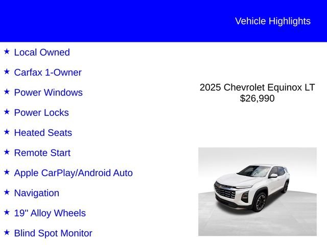 Certified Used 2025 Summit White Chevrolet LT image 2