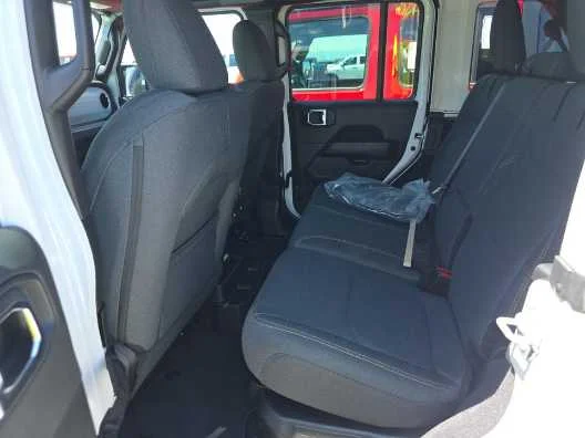 Used 2025 Bright White Clearcoat Jeep Sahara image 6