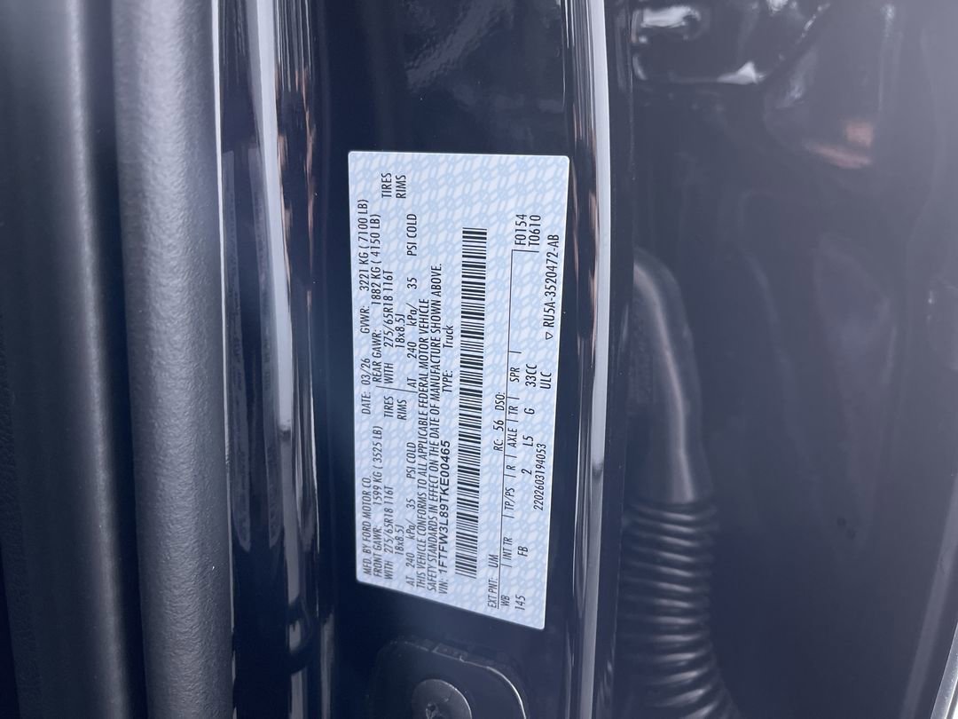 New 2026 Agate Black Metallic Ford XLT image 12