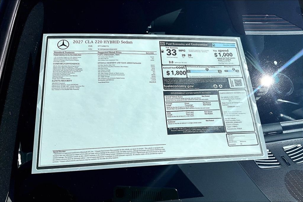 New 2027 Cosmos Black Metallic Mercedes-Benz  image 14