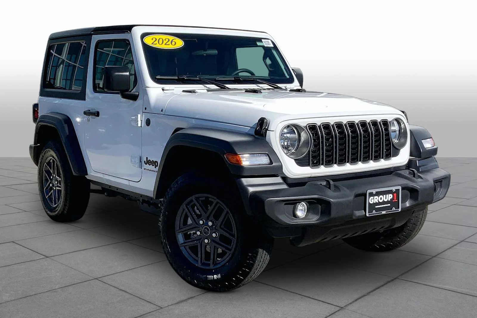 Used 2026 Bright White Clearcoat Jeep Sport image 3
