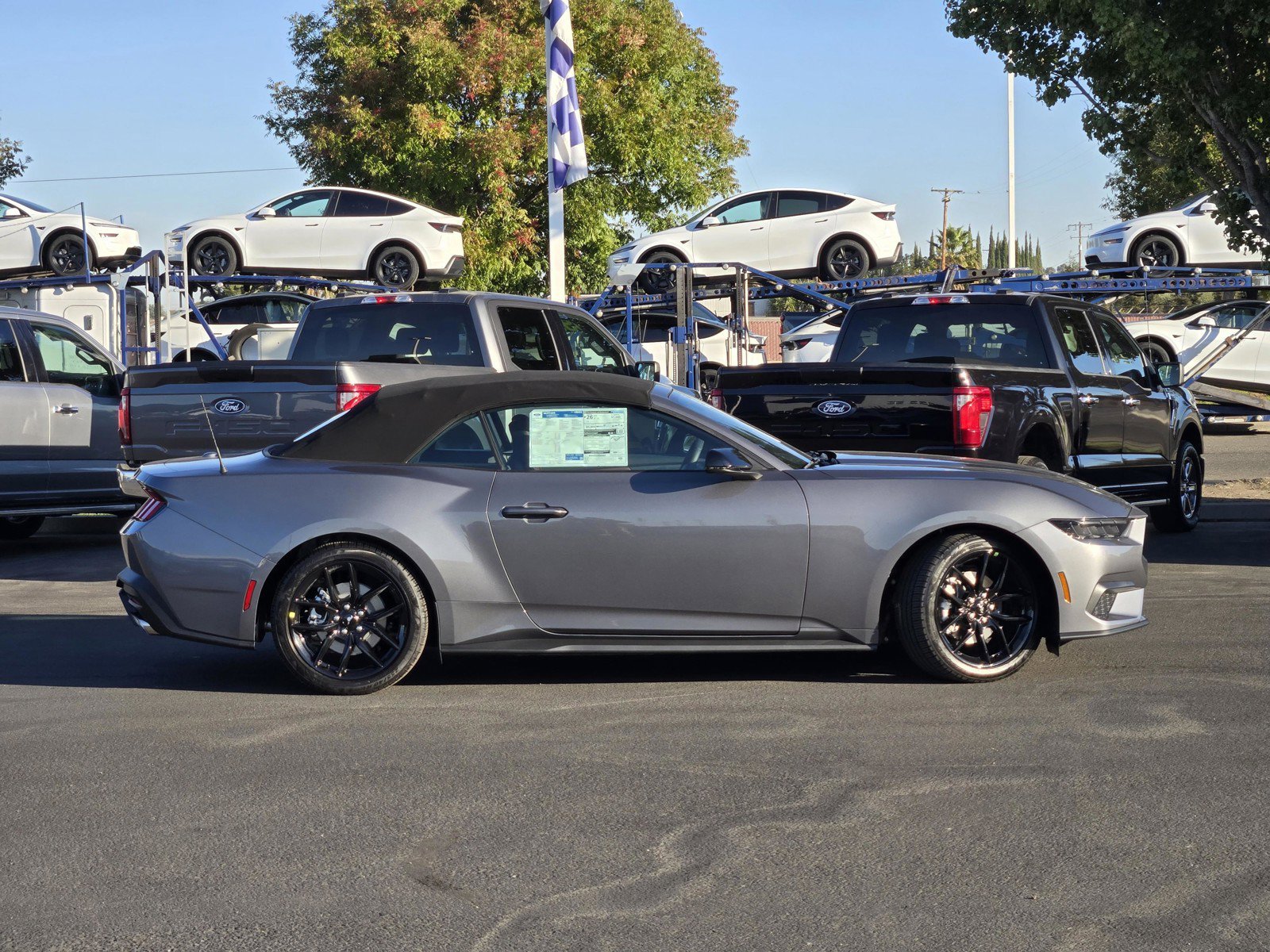 New 2026 Carbonized Gray Metallic Ford EcoBoost® Premium Convertible image 3