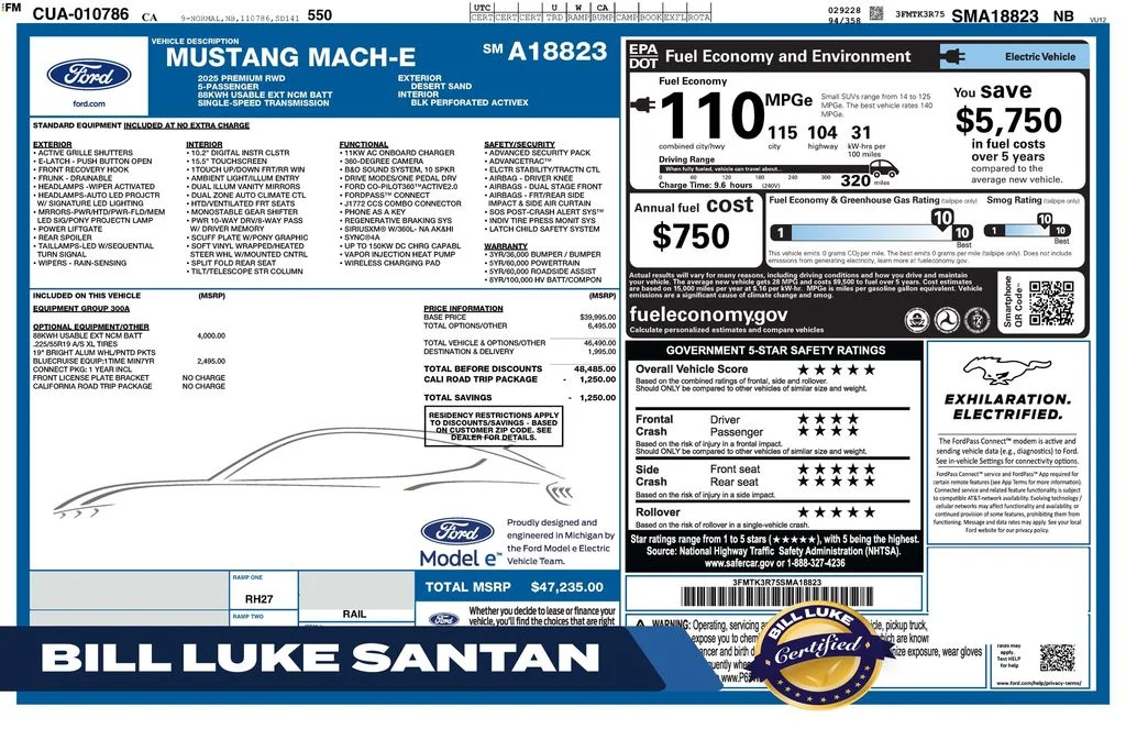 2025 Ford Mustang-Mach-e Premium's photo