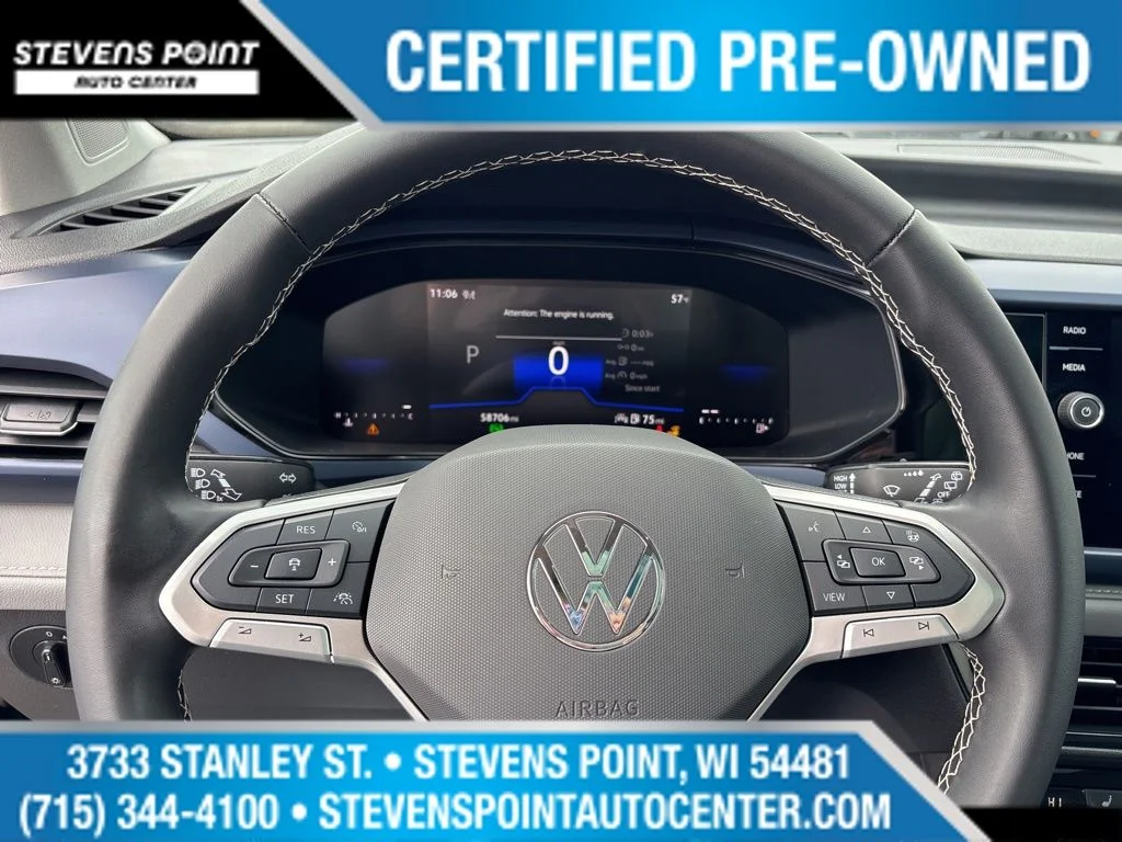 Certified Used 2024 Deep Black Pearl Volkswagen 1.5T SE image 14