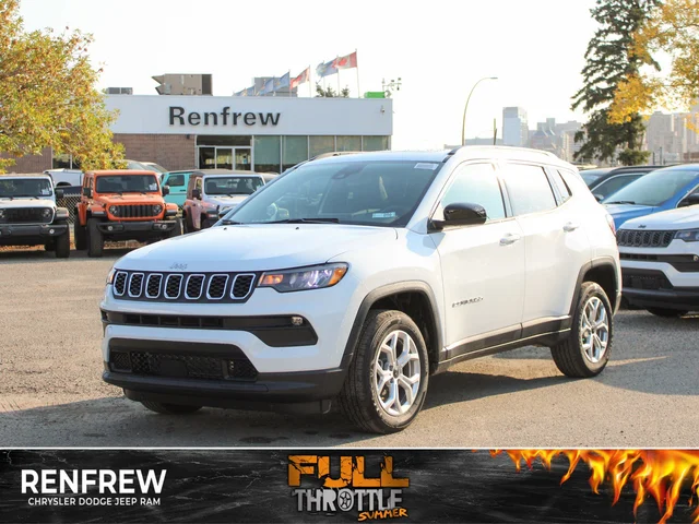 2026 Jeep Compass North* 4x4, Pano Sunroof, Remote Start, Alpine Audio, Heated Seats