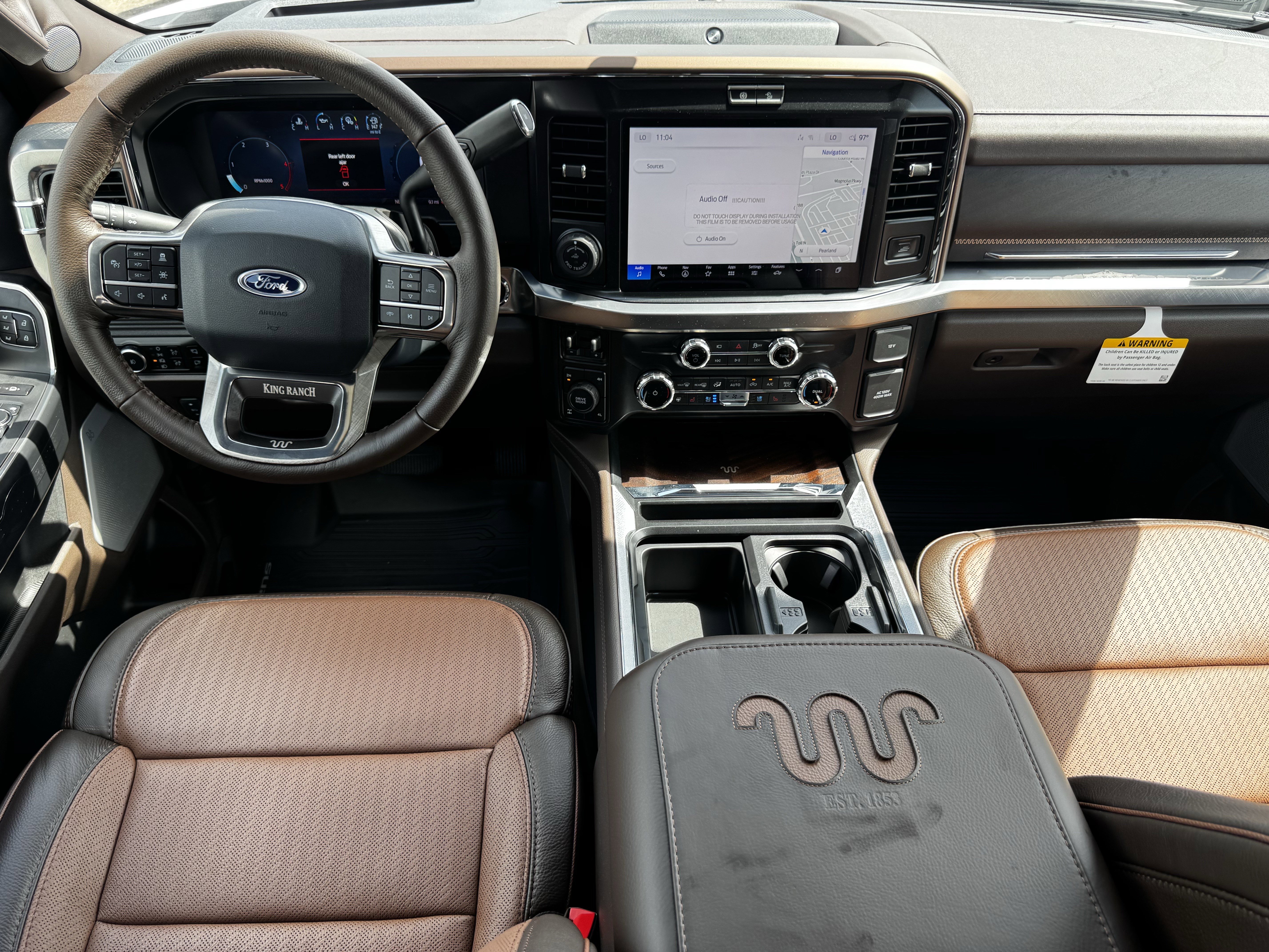 New 2026 Star White Metallic Tri-Coat Ford King Ranch image 12