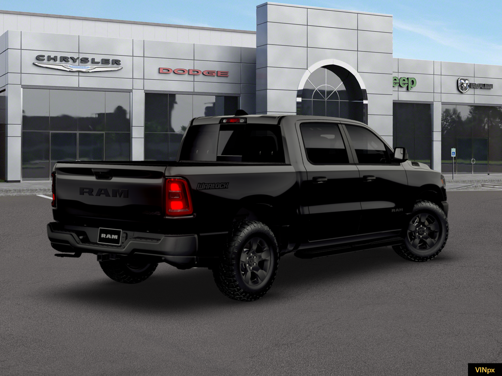 New 2026 Diamond Black Crystal Pearl-Coat Exterior Paint RAM Warlock image 7