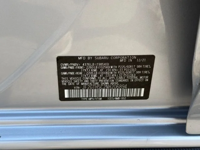 Certified Used 2022 Silver Subaru Sport image 30