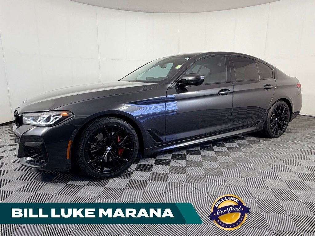 Certified Used 2023 Gray BMW 530i image 1