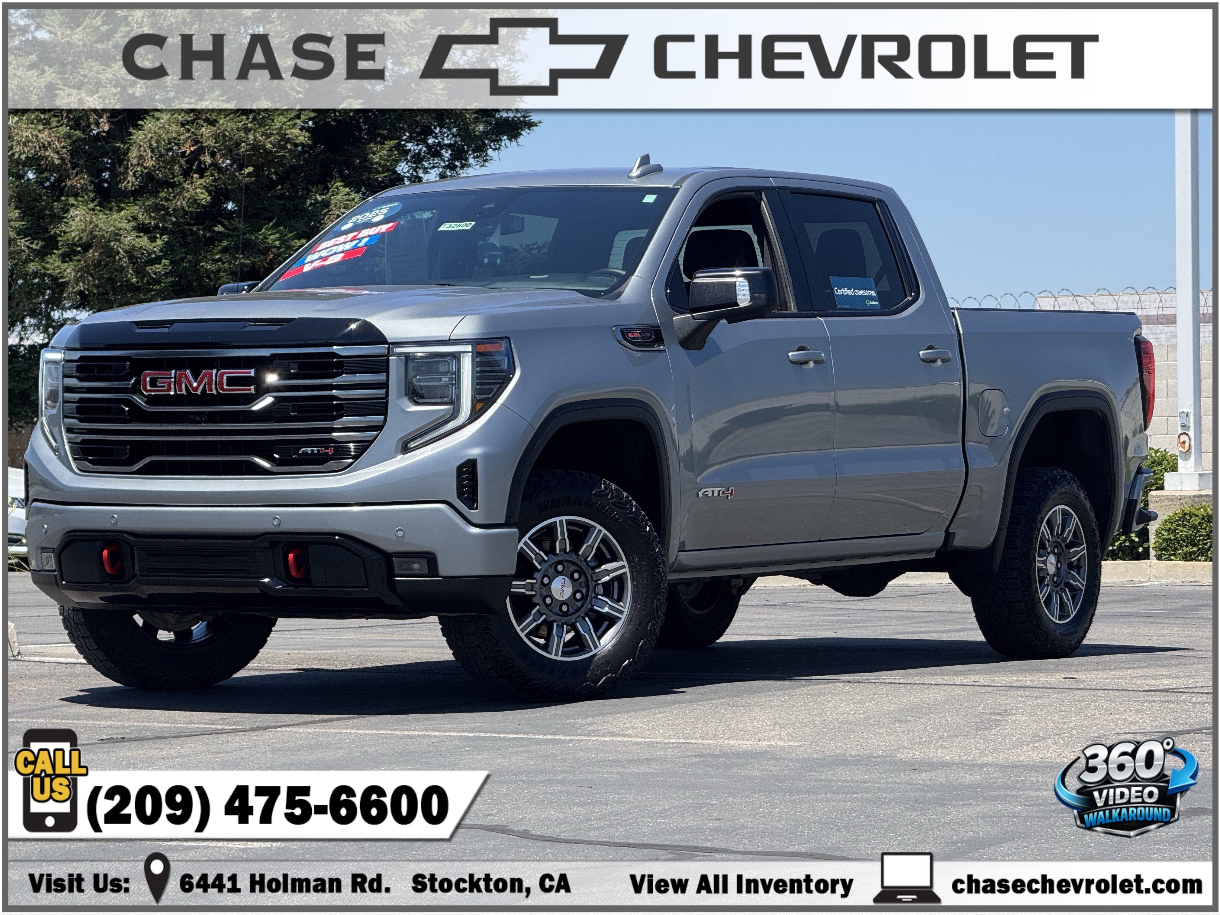 Certified Used 2025 Sterling Metallic GMC AT4 image 1