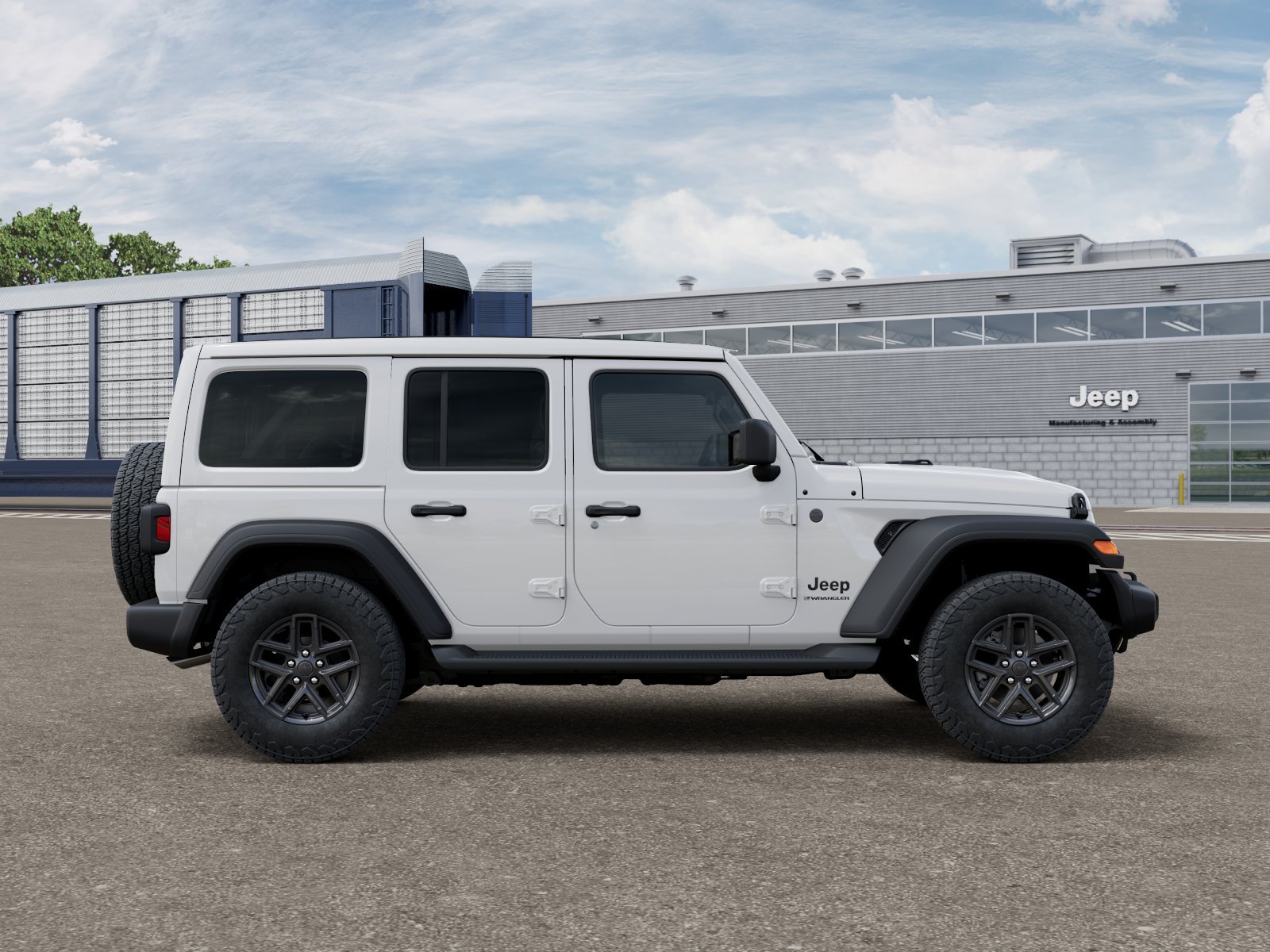 New 2026 Bright White Clear-Coat Exterior Paint Jeep Sport S image 12