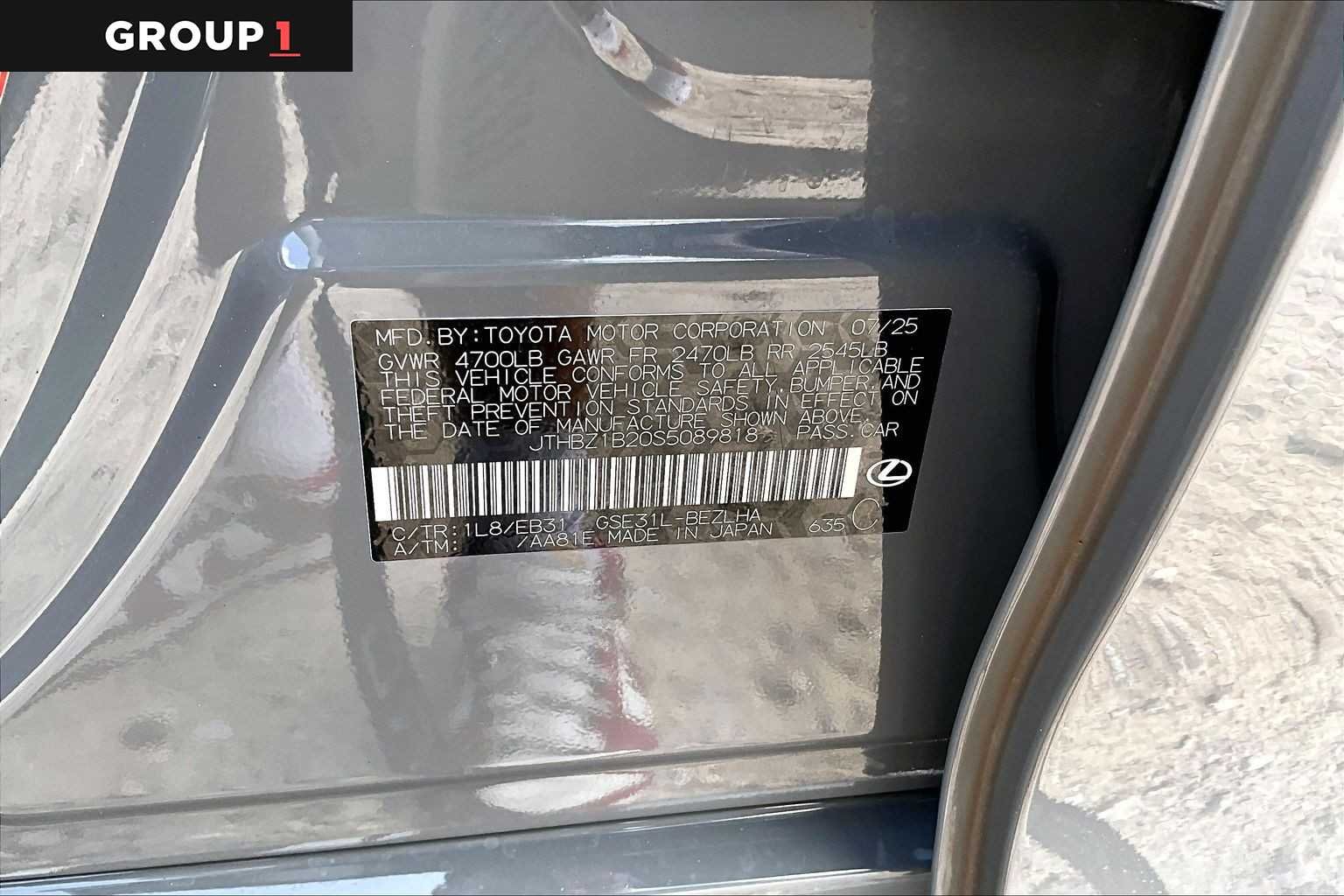 Used 2025 Incognito Lexus F SPORT Design image 35