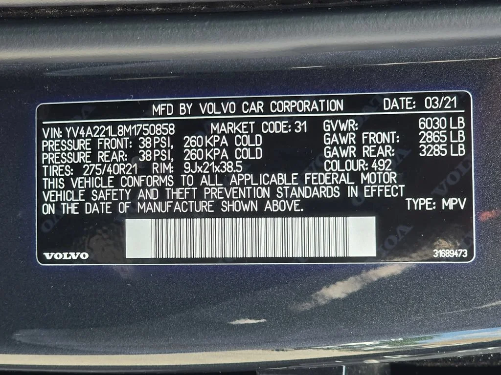 2021 Volvo XC90 Inscription - Photo 54