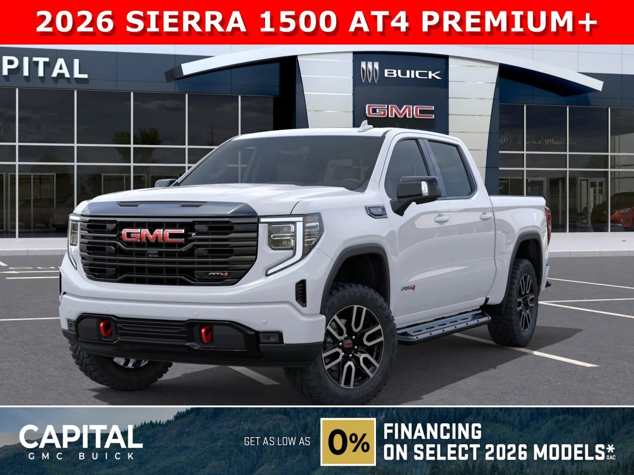 New 2026 Summit White GMC AT4 image 1