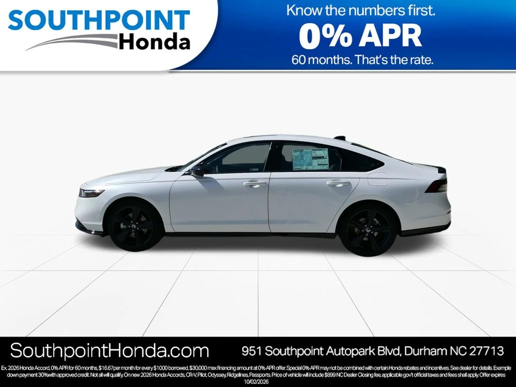 New 2026 Platinum White Pearl Honda Sport-L image 5