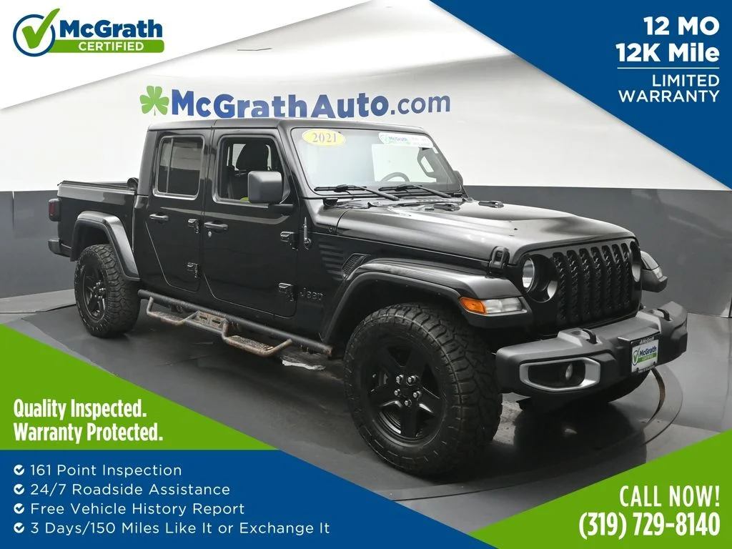 Used 2021 Black Jeep Sport image 1