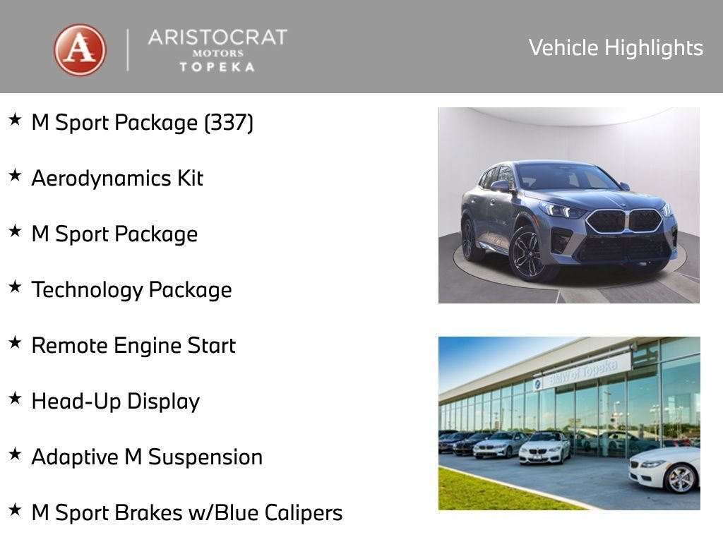 Used 2026 BMW X2 28i with VIN WBX63GM09T5409693 for sale in Kansas City