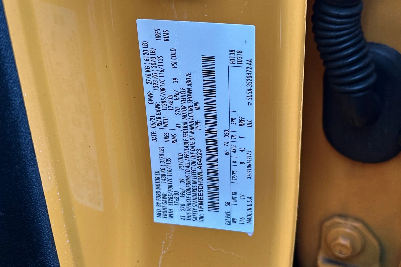 Used 2021 ORANGE Ford  image 27