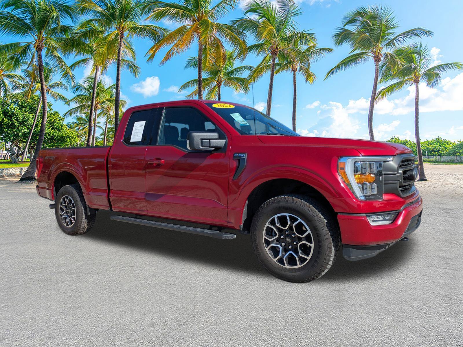 Used 2022 Race Red Ford XLT image 3