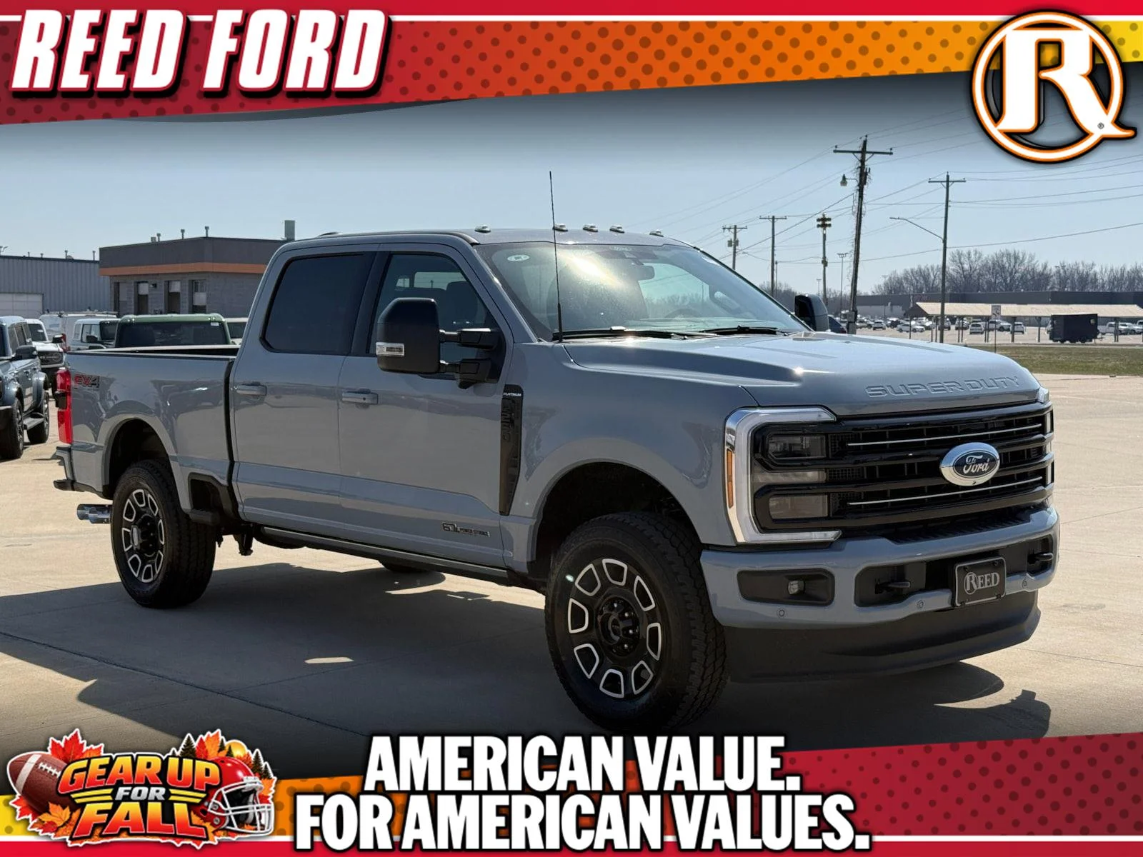 New 2026 Glacier Gray Metallic Tri-Coat Ford F-250® Platinum® image 1