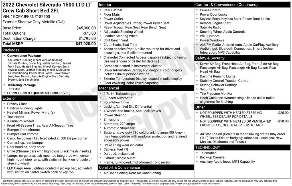 Used 2022 Gray Chevrolet LT image 32