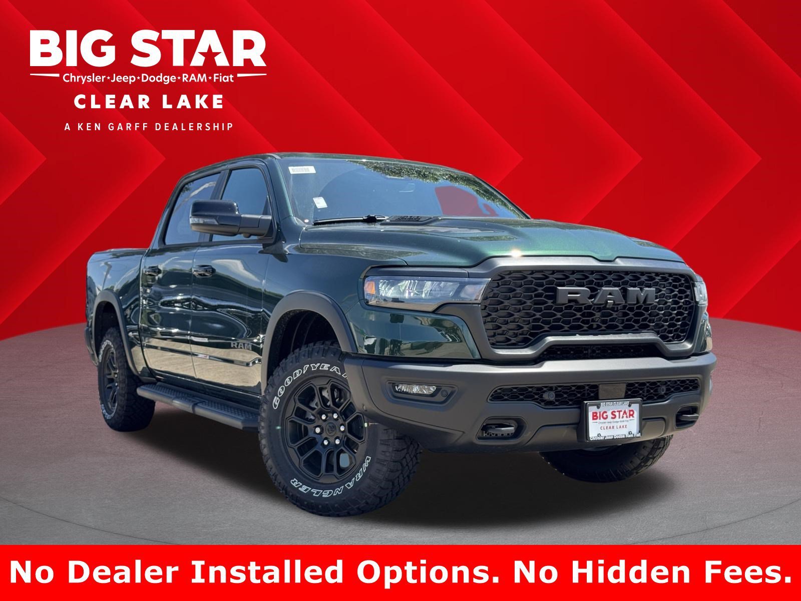 New 2026 Serrano-Green Metallic Exterior Paint RAM Rebel image 1