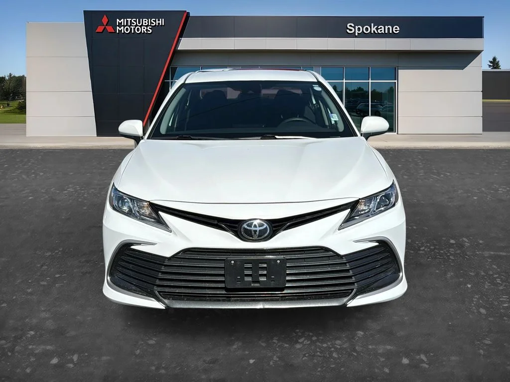 Used 2021 Super White Toyota LE image 2