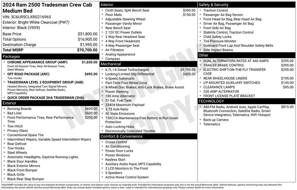 Used 2024 White Ram Tradesman image 8