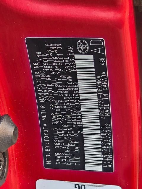 Used 2018 Red Toyota LE image 26