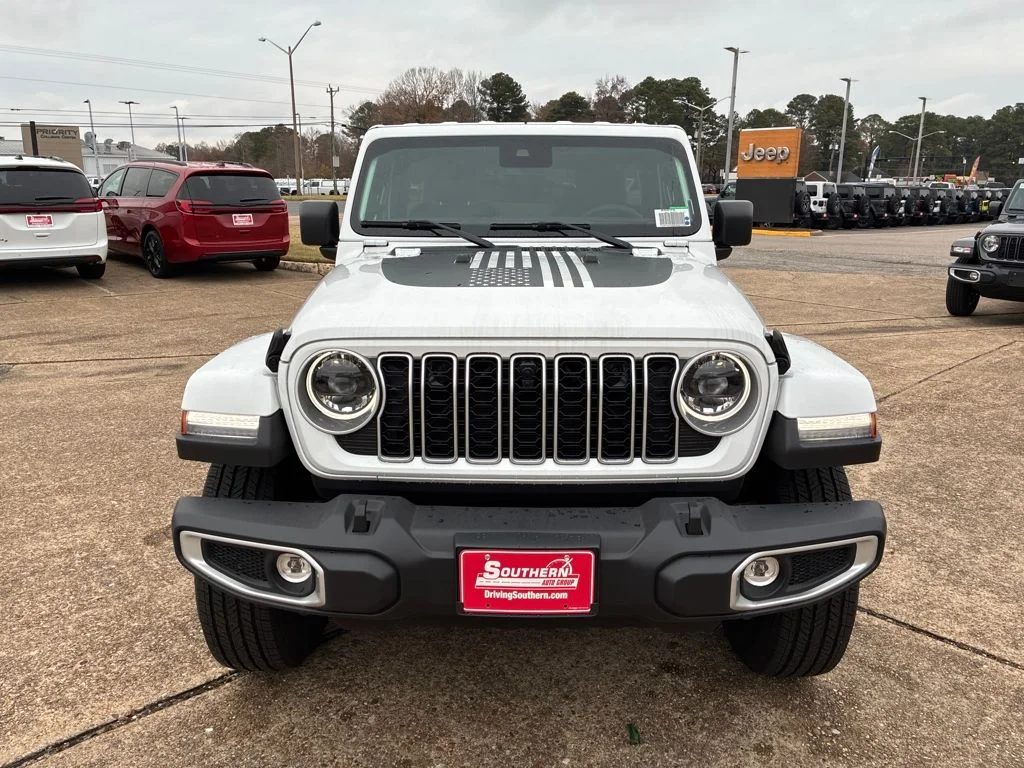New 2025 Bright White Clear-Coat Exterior Paint Jeep Sahara image 9
