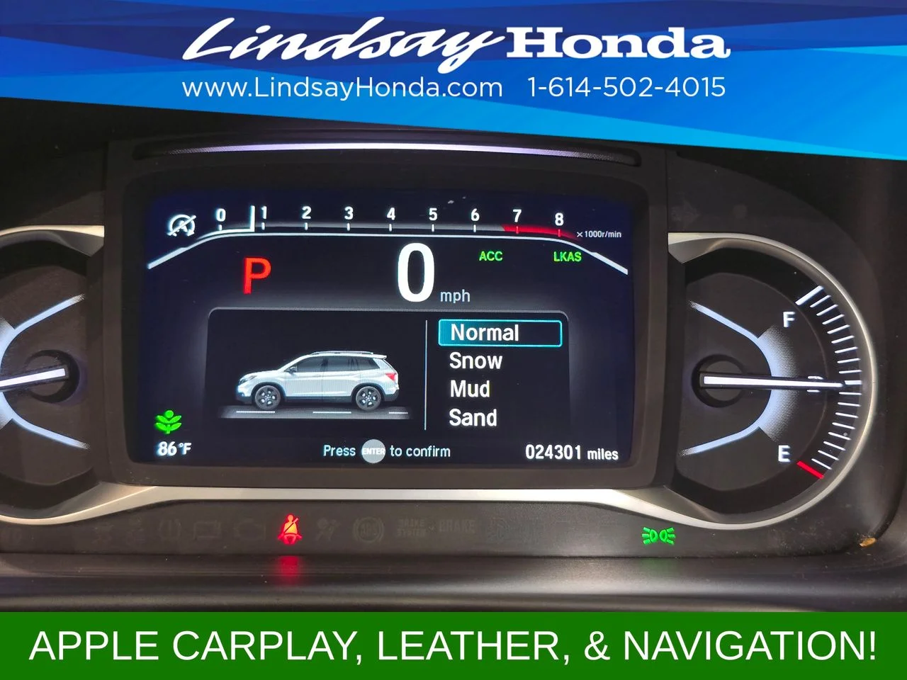Used 2023 Sonic Gray Pearl Honda EX-L image 14