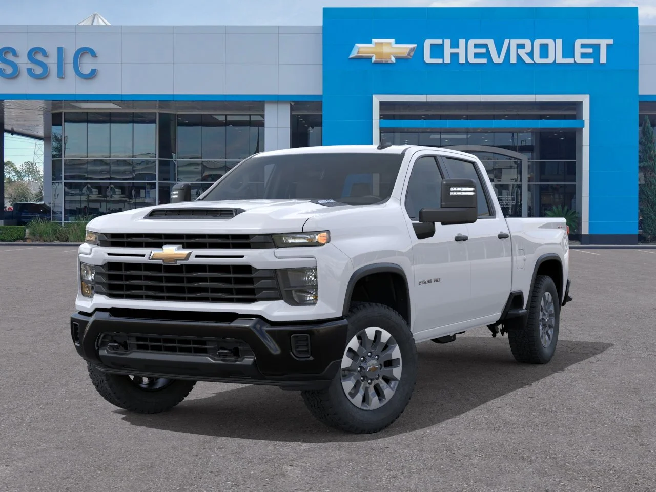 2026 Chevrolet Silverado 2500 HD Custom White at Classic Elite Chevrolet Hwy 6