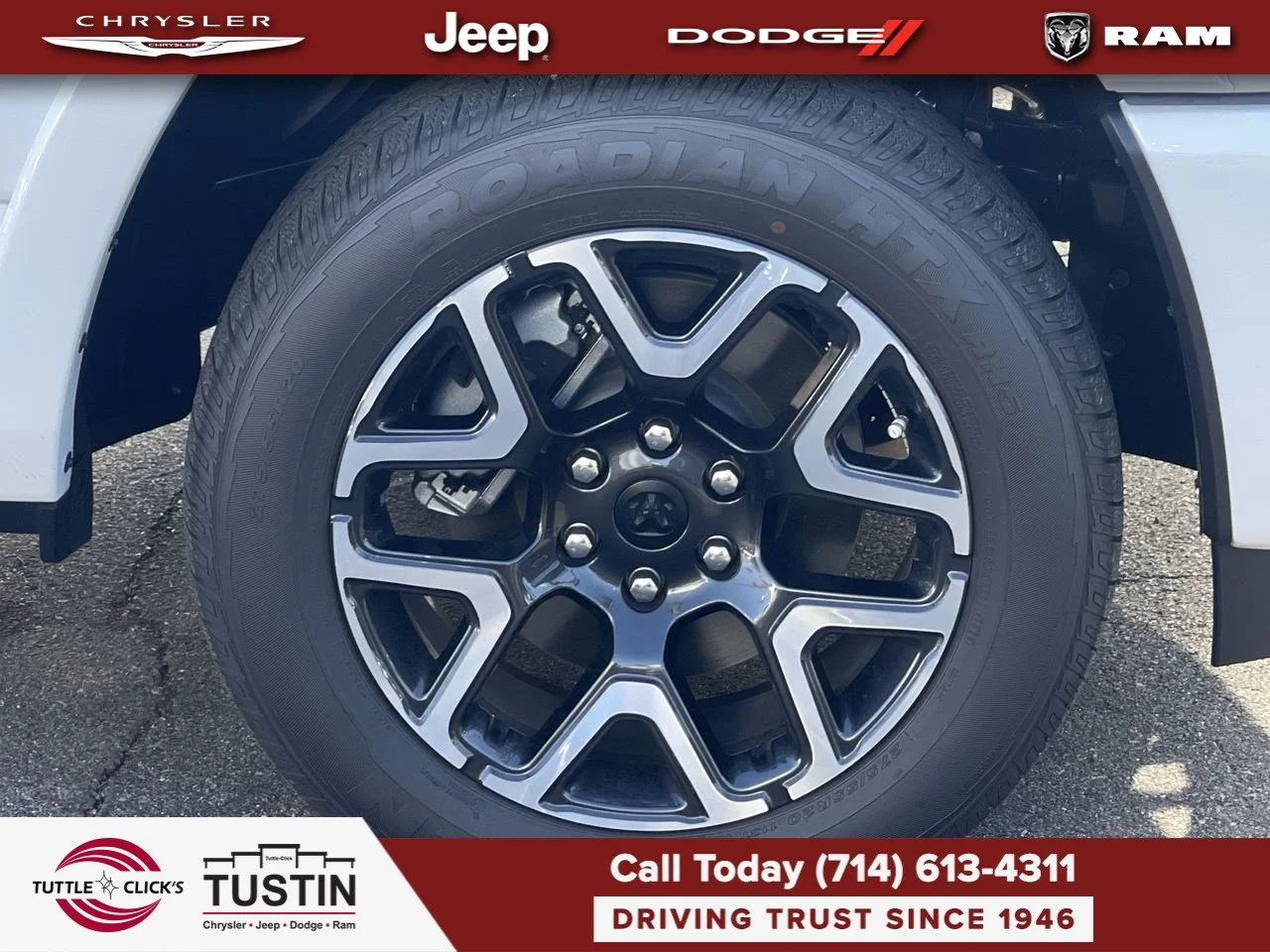 New 2026 Bright White Clear-Coat Exterior Paint RAM Laramie image 16