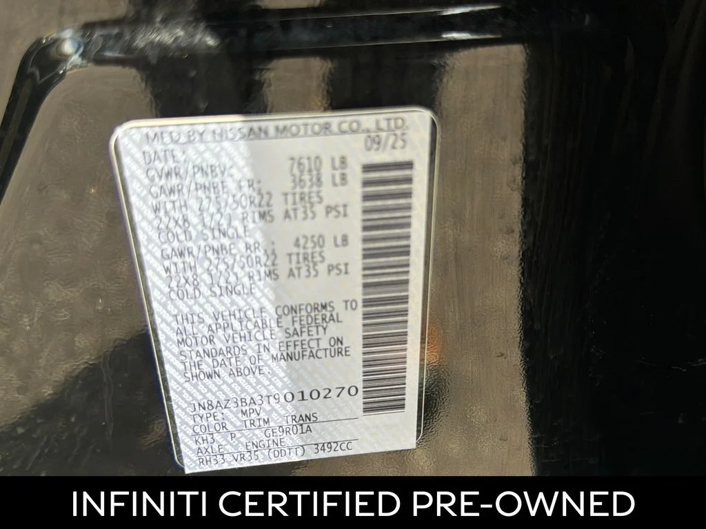 Certified Used 2026 Black Obsidian INFINITI LUXE image 27