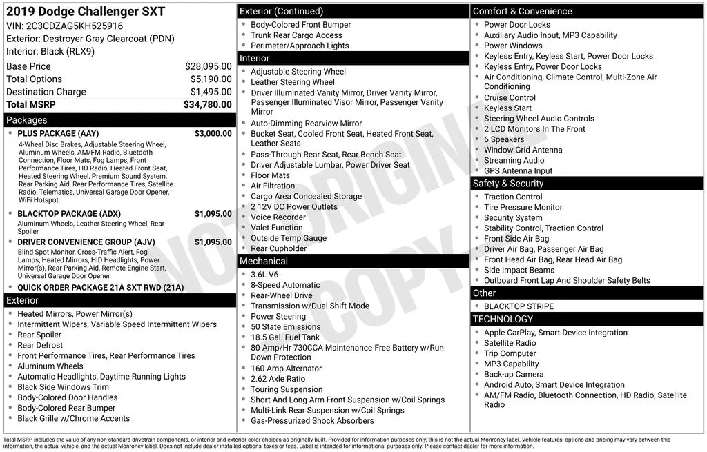 Used 2019 Gray Dodge SXT image 6