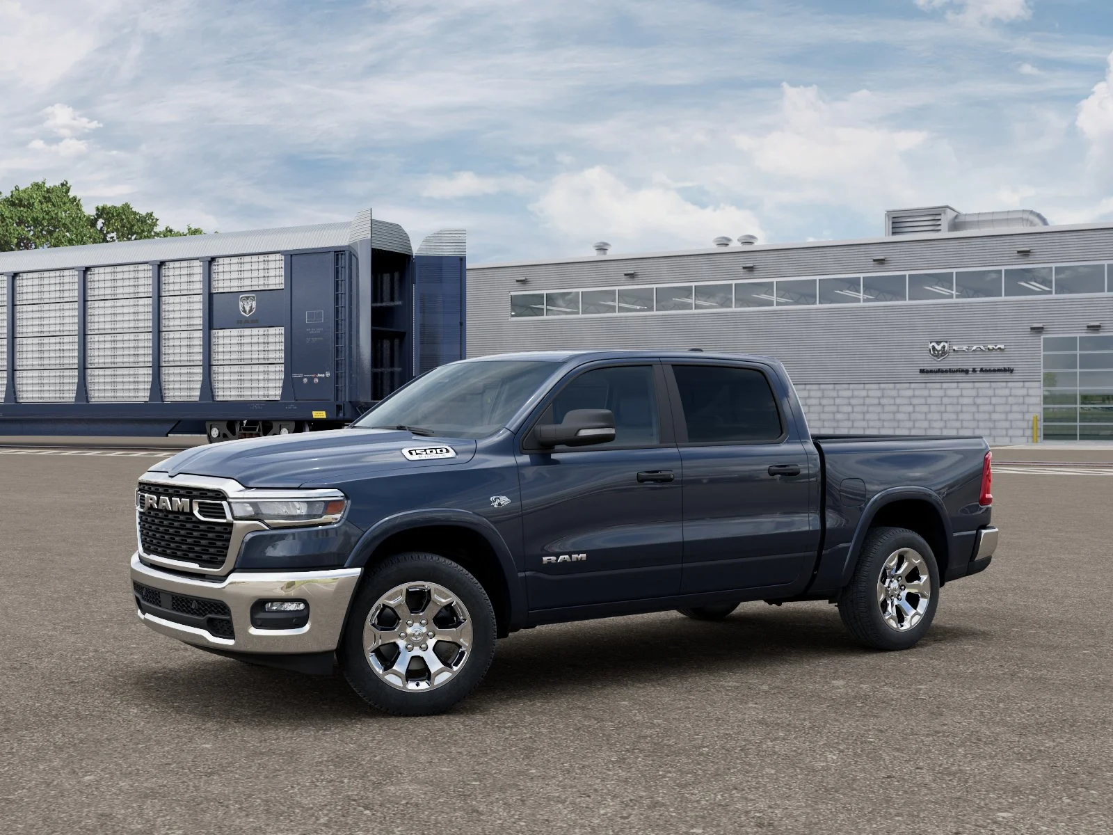 New 2026 Forged Blue Metallic Exterior Paint RAM BIG HORN image 1