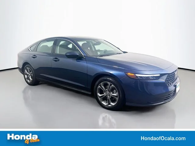 Certified Used 2024 Canyon River Blue Metallic Honda 1.5T EX image 1