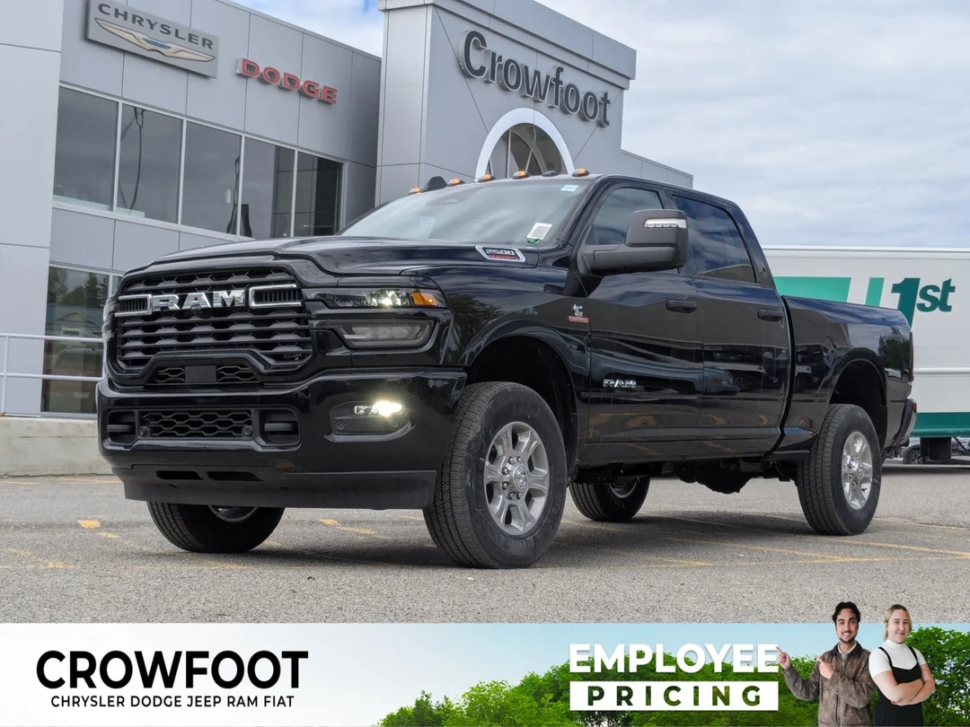 New 2026 Black RAM Big Horn - - 6.7L HO Diesel - 12 Nav - Sport App Pkg - 5th Wheel/Gooseneck Prep & More! image 1