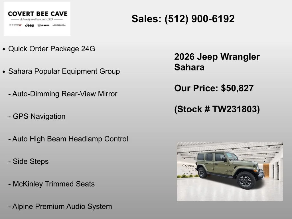 New 2026  Jeep Sahara image 7
