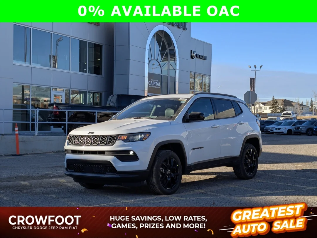 New 2026 White Jeep North - - 4x4 - Altitude Special Edition - 18 inch Black Wheels & More! image 1