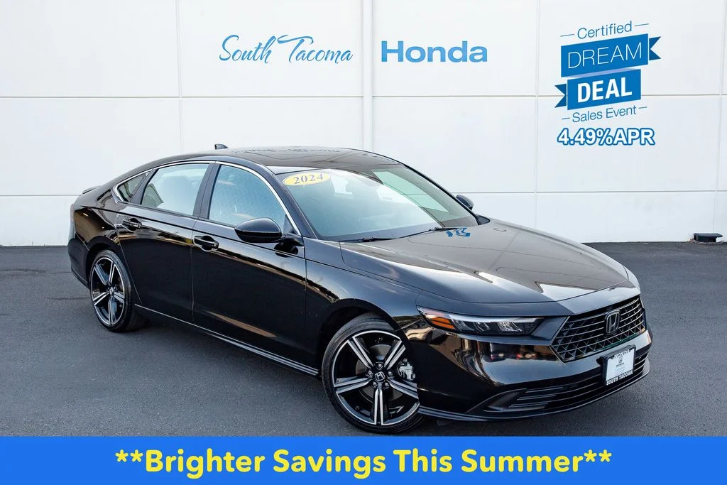 Certified Used 2024 Crystal Black Pearl Honda Sport image 1