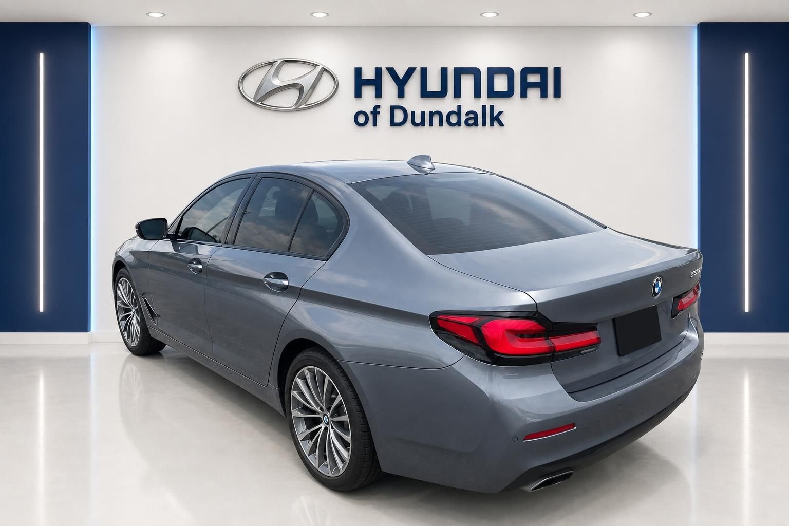 Used 2022 Blue BMW 530i image 2