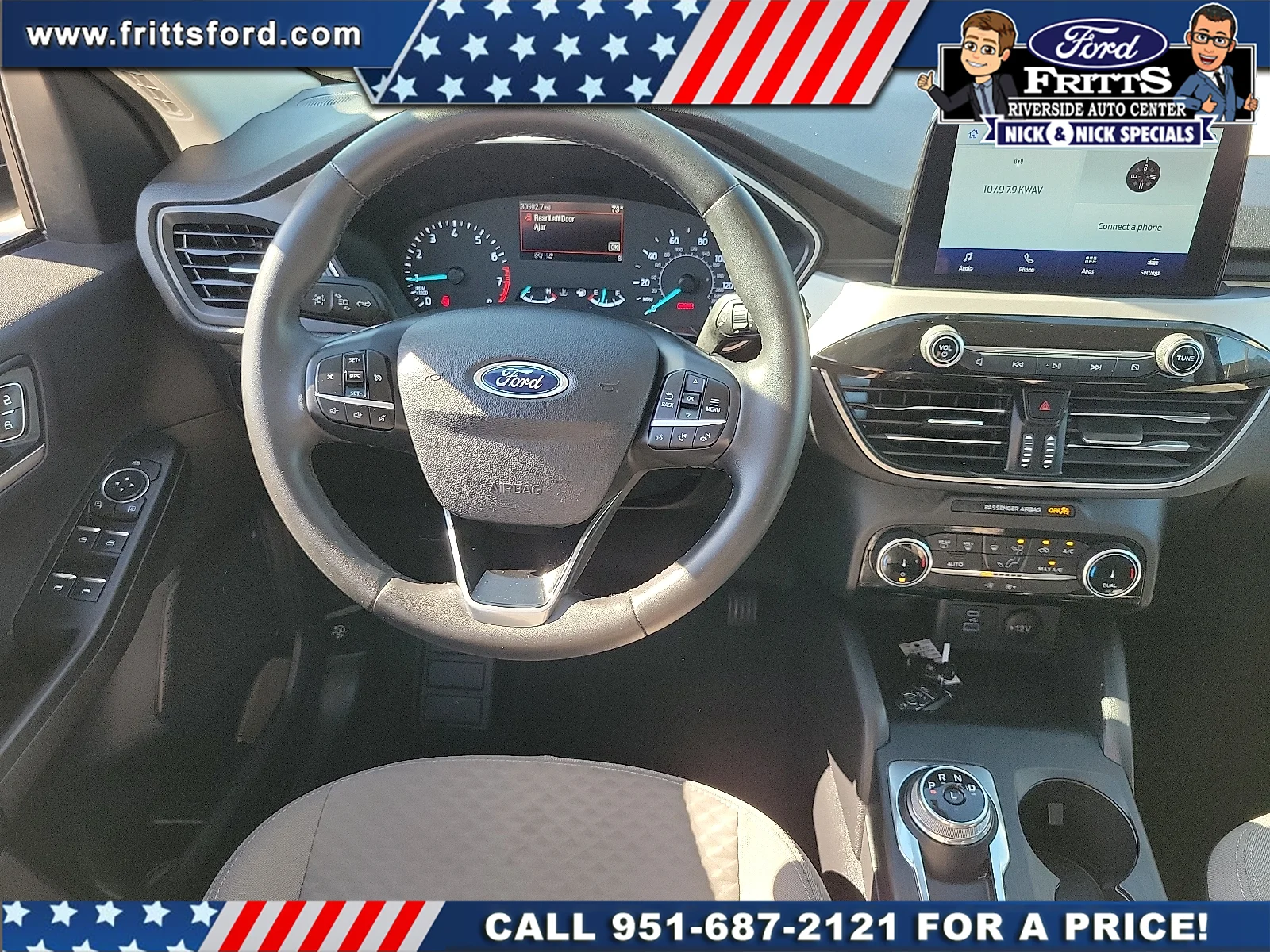 Certified Used 2022 Blue Metallic Ford SE image 5