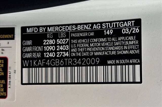 New 2026 Polar White Mercedes-Benz C 300 image 60