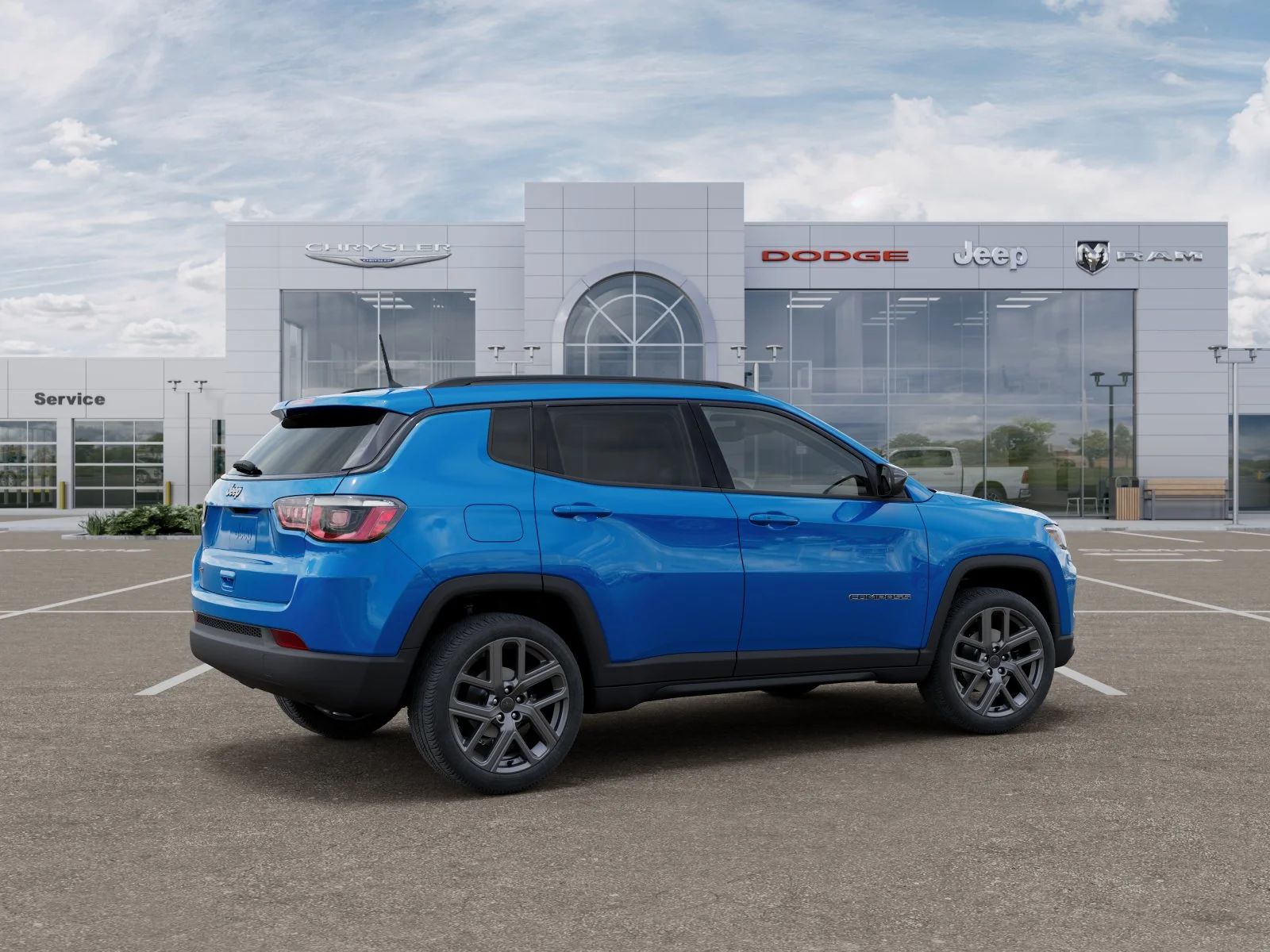 New 2026 Hydro Blue Pearl-Coat Exterior Paint Jeep Latitude Altitude image 5