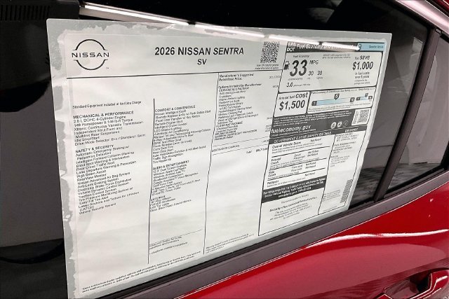 New 2026 Scarlet Ember Tintcoat Nissan SV image 39