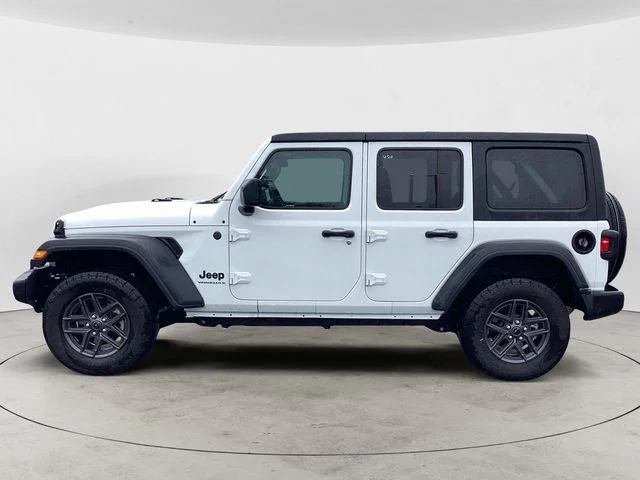 Certified Used 2025 Bright White Clearcoat Jeep Sport S image 2