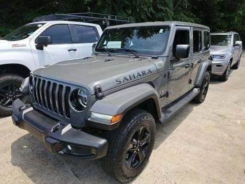 Used 2021 Gray Jeep Unlimited Sahara Altitude image 6