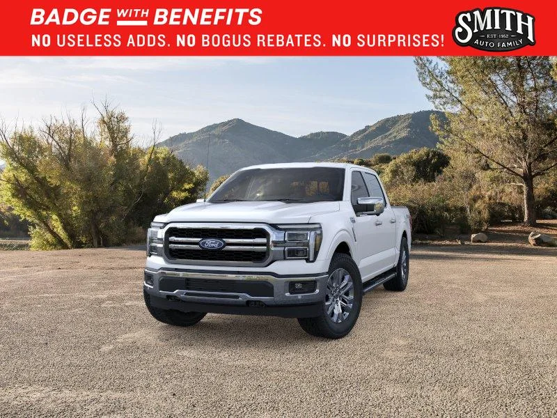 New 2026 Star White Metallic Tri-Coat Ford Lariat® image 3