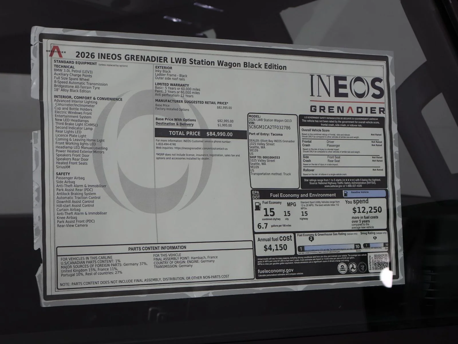 New 2026 Inky Black INEOS Black Edition image 22